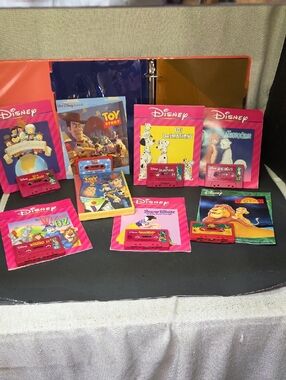 vintage Walt Disney read-along books and cassette tapes, 1980s & 1990s